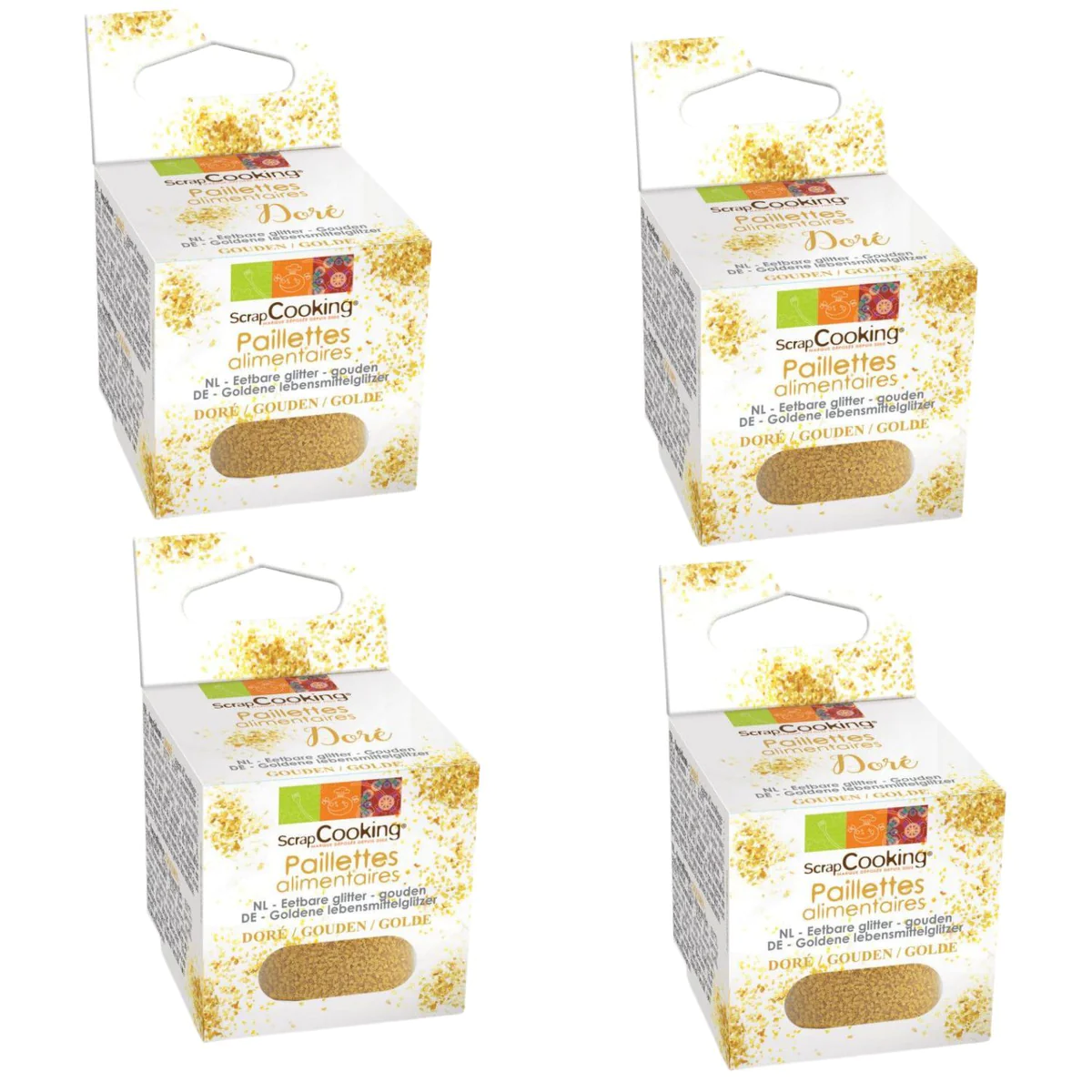 Paillettes alimentaires dorées 20 g Scrapcooking