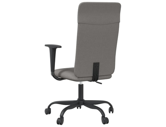 VIDAXL - Chaise de bureau gris foncé tissu