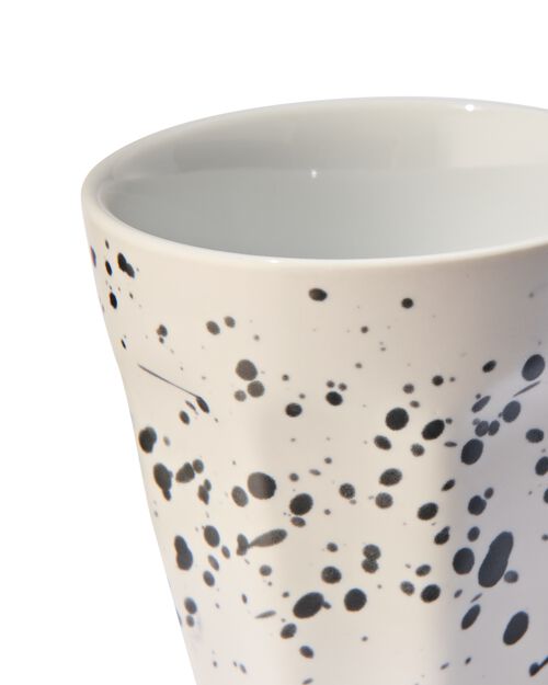 mug - 90 ml - Mirabeau mat - blanc éclaboussures