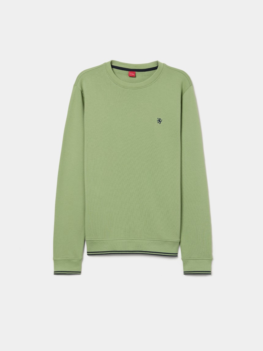 Sweater de algodão com riscas