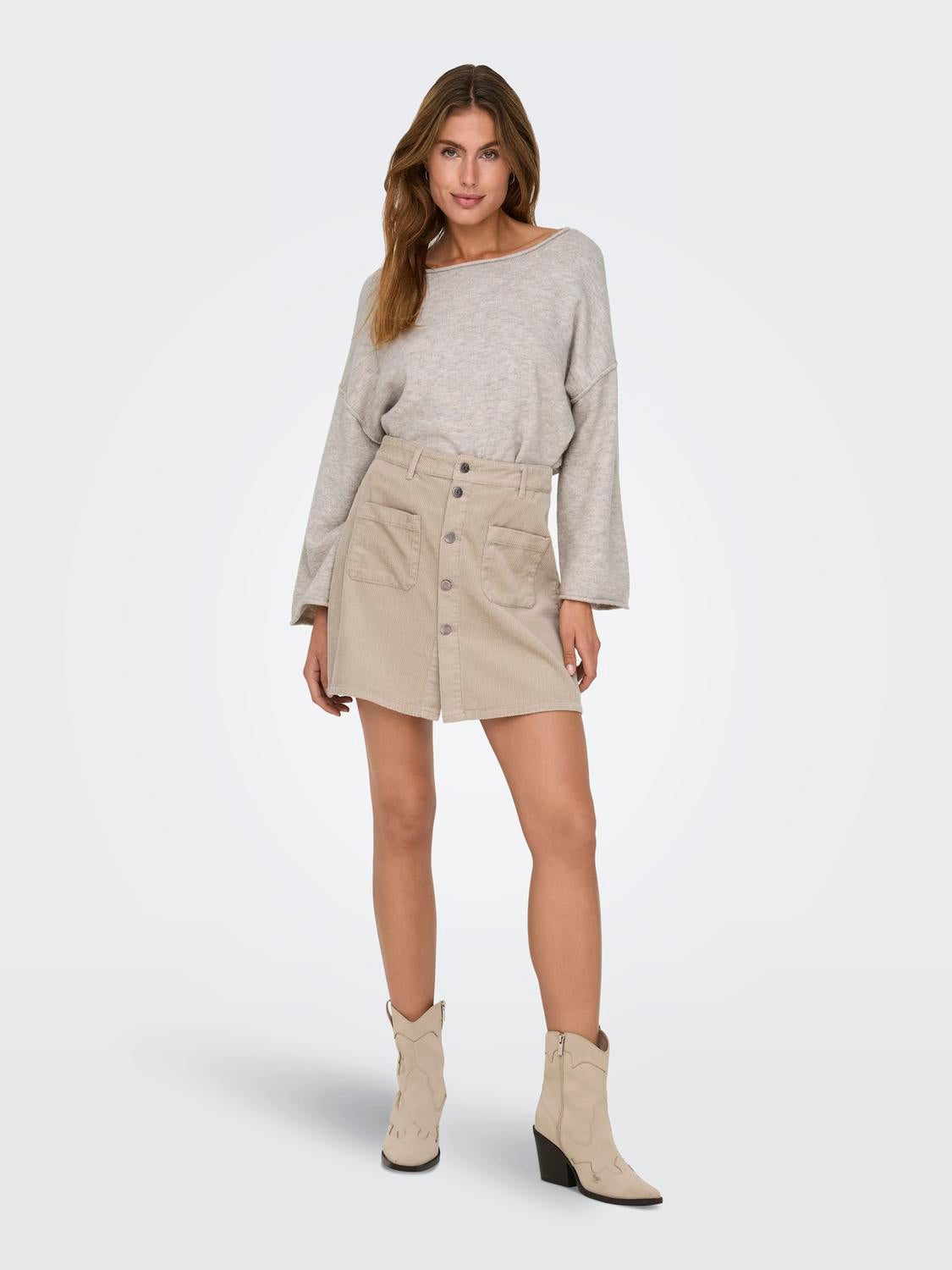 JDYRUE Strickpullover Chateau Gray
