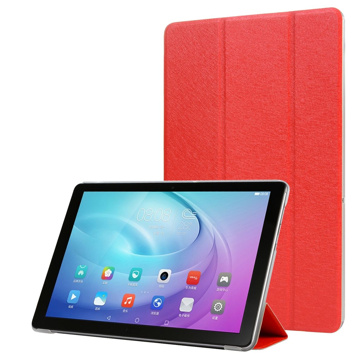 Schutz Tablet Hülle für Samsung Galaxy Tab A7 Case Cover Tasche 360 Grad Rot Neu