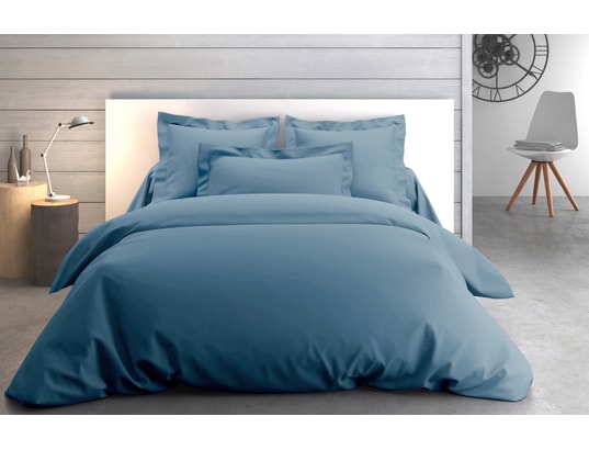 ANNE DE SOLENE - Housse de couette Housse couette Vexin 260x240cm orage Percale 80F
