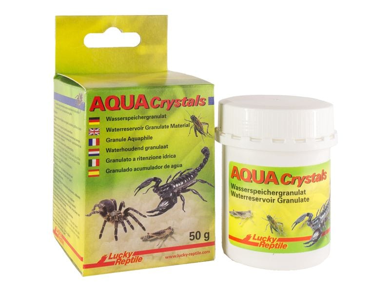 Lucky Reptile Ergänzungsfutter Aqua Crystals 50 g Wasserspeichergranulat