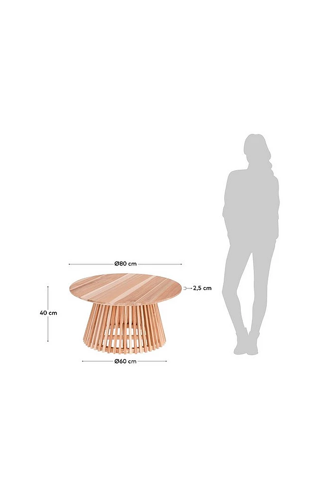 JEANETTE sofabord Ø 80 cm