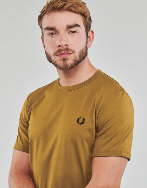 Fred Perry - RINGER T-SHIRT - Moutarde