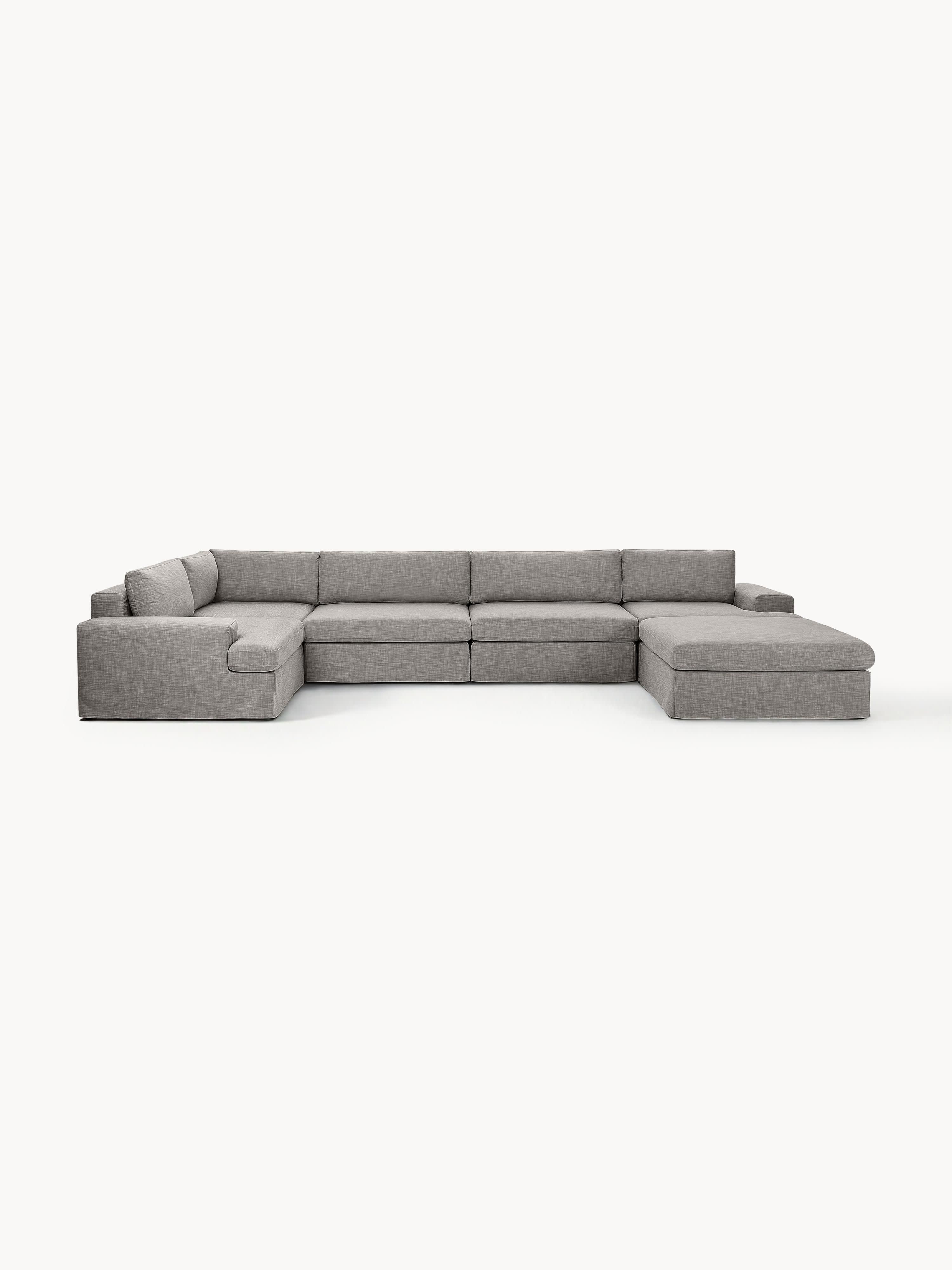 Modulaire U-bank Russell met afneembaar hoezen