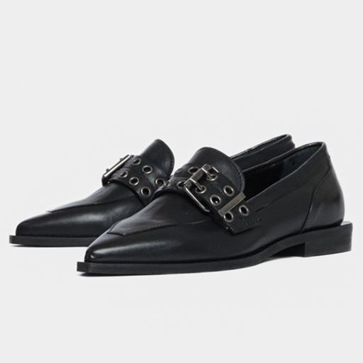 Bukela Valerie Loafers, Black, 38