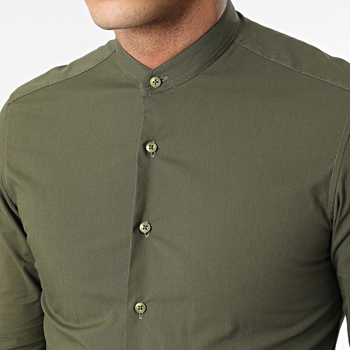 Chemise Manches Longues Vert Kaki