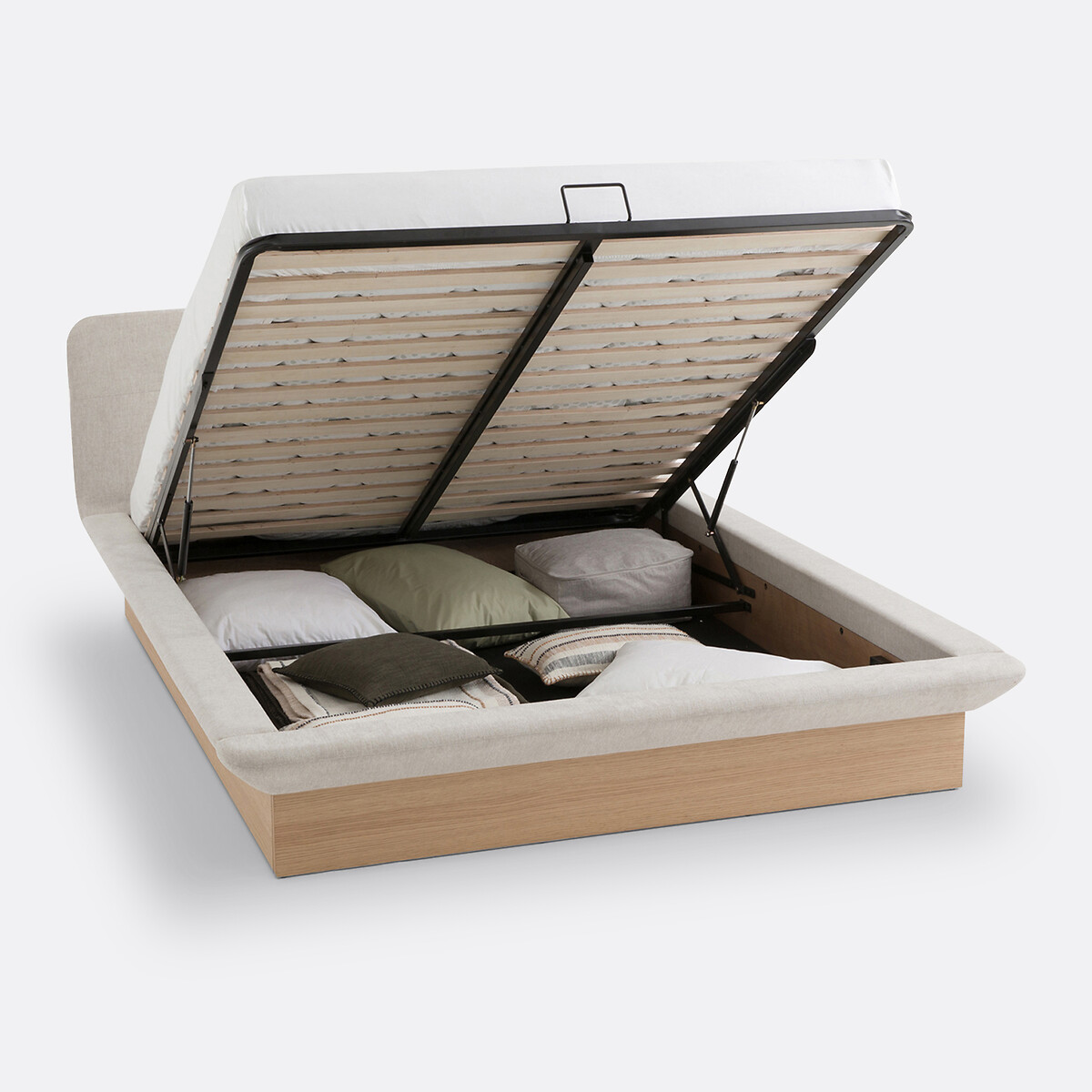 LA REDOUTE INTERIEURS<br>Cama baú com estrado de ripas ajustável Tivara