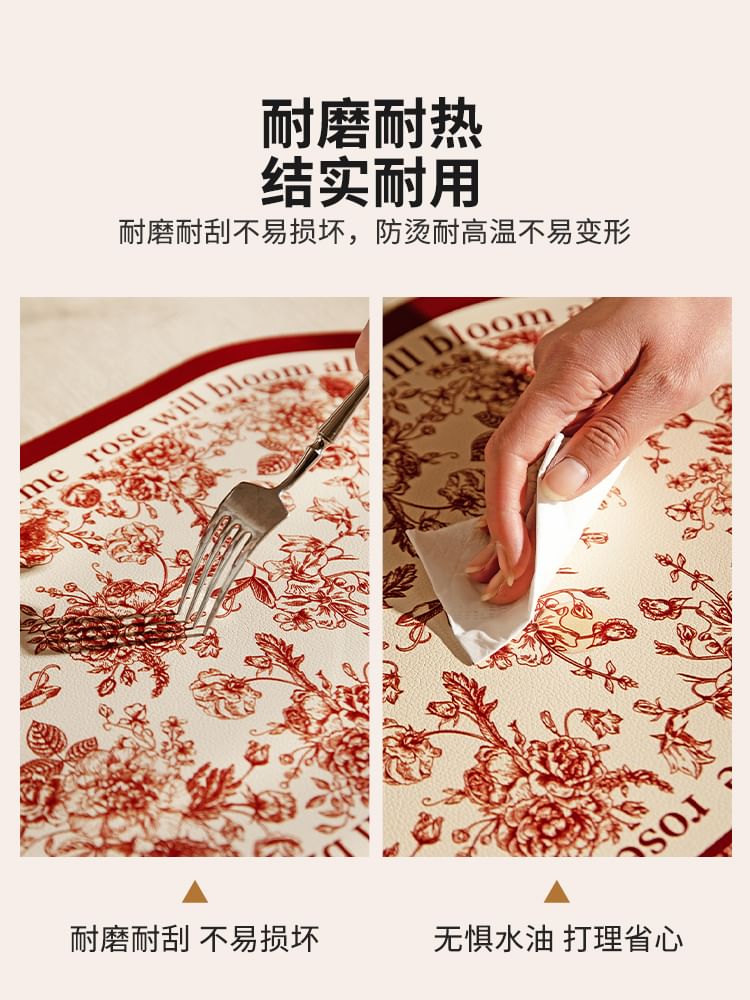 Koringa - Placemat / set met rozenprint