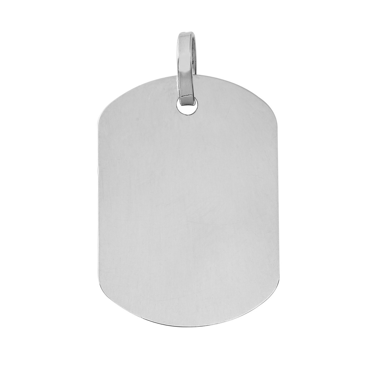 Pendentif plaque GI bords arrondis
