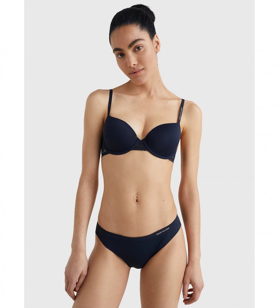 Cuecas Tommy Hilfiger exclusivas com logotipo na cor azul marinho