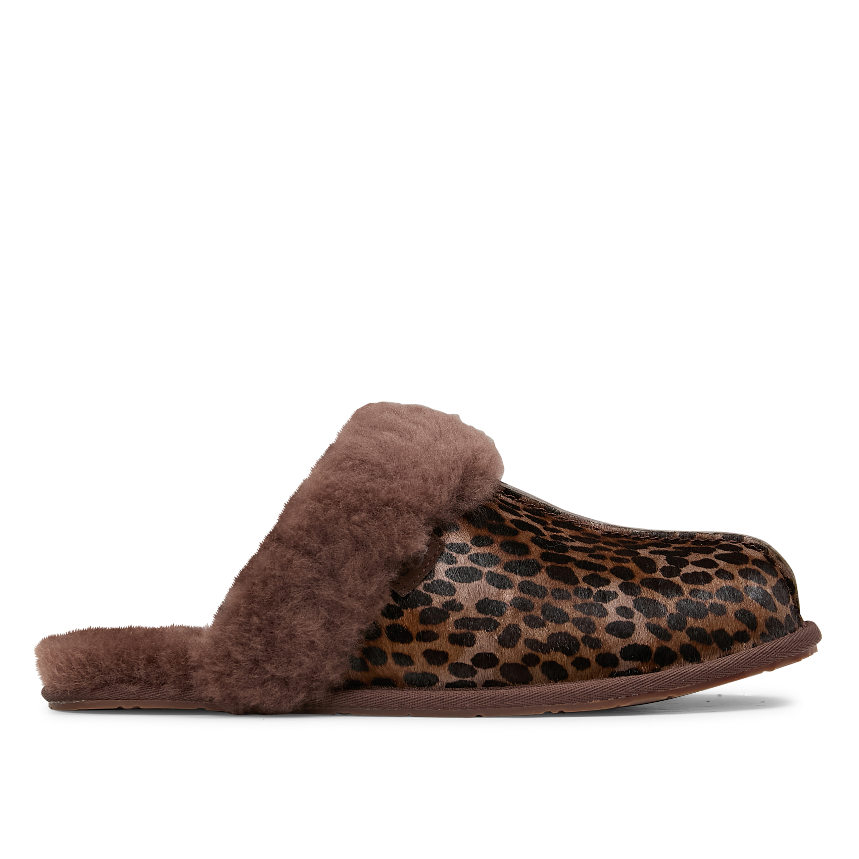 SCUFFETTE CASPIAN - Chaussons à motifs animal| Marron