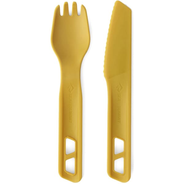 Couvert randonnée SEA TO SUMMIT PASSAGE CUTLERY SET 2PC YELLOW
