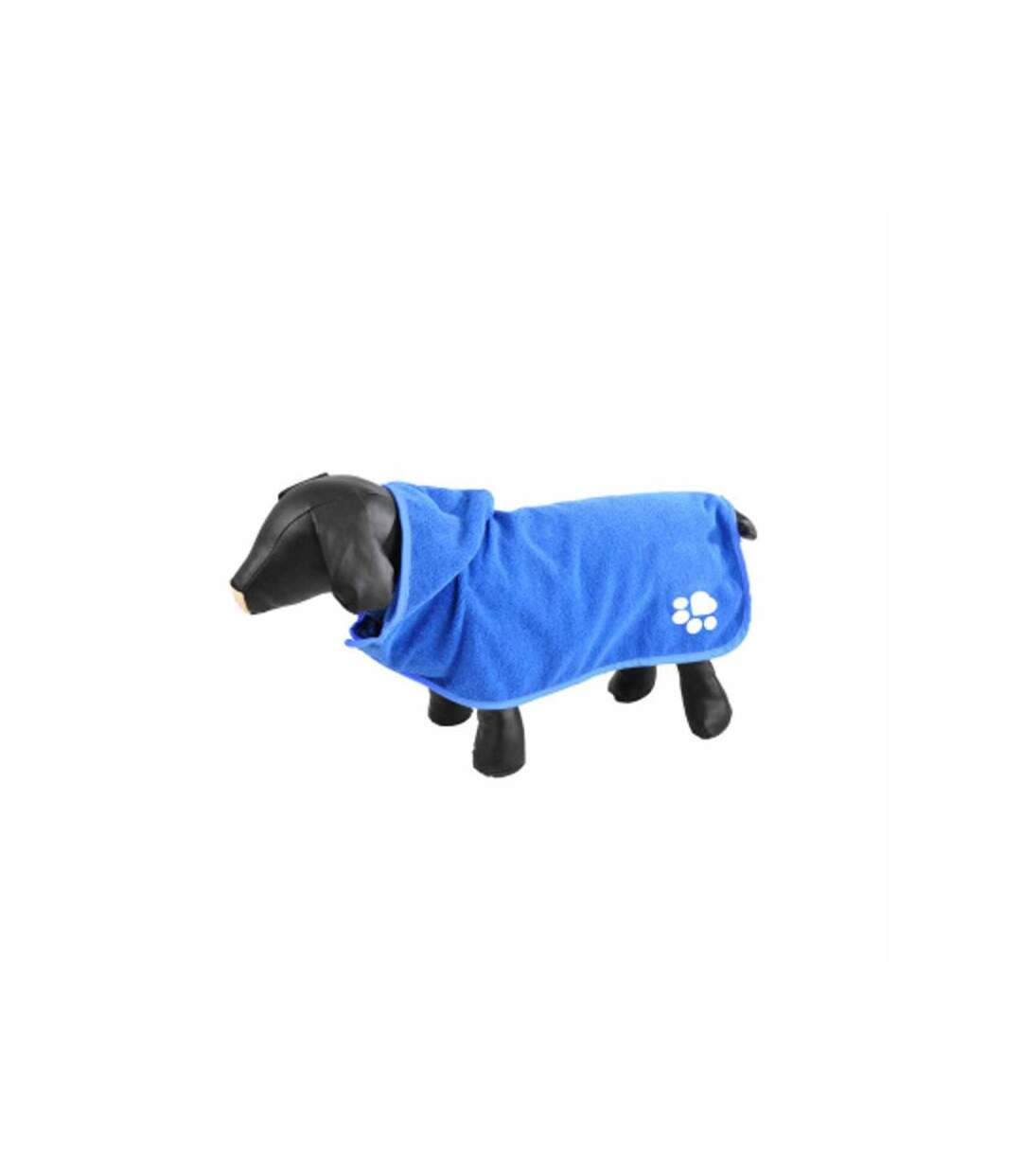 Paris Prix - Peignoir De Bain Pour Chien capuche 35cm Bleu