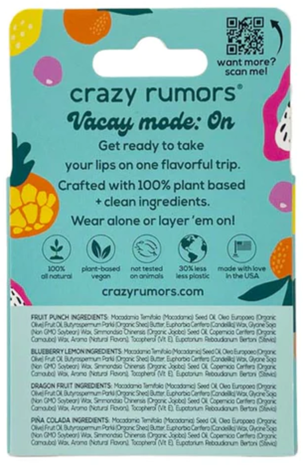 Crazy Rumors  Mixed Pack Fruit Mix, 4 Stk
