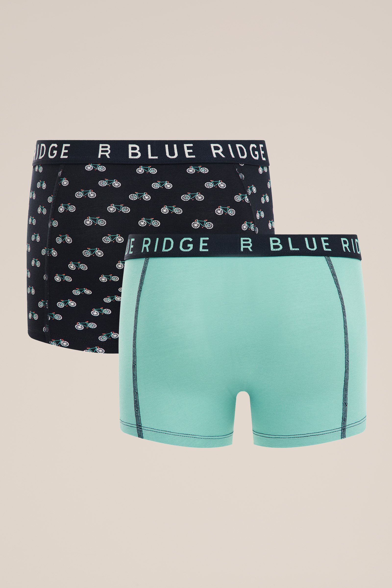 Jongens boxershorts, 2-pack Blue Ridge Lichtblauw
