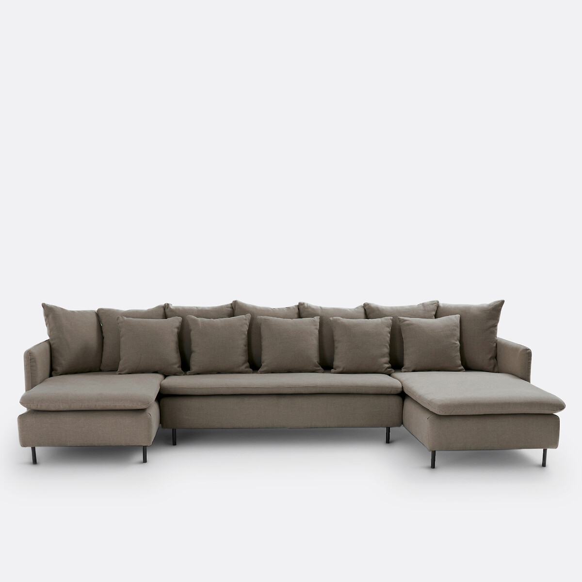 LA REDOUTE INTERIORS<br>Omvormbare Cadeira longa linho/viscose L158 cm, Ivete
