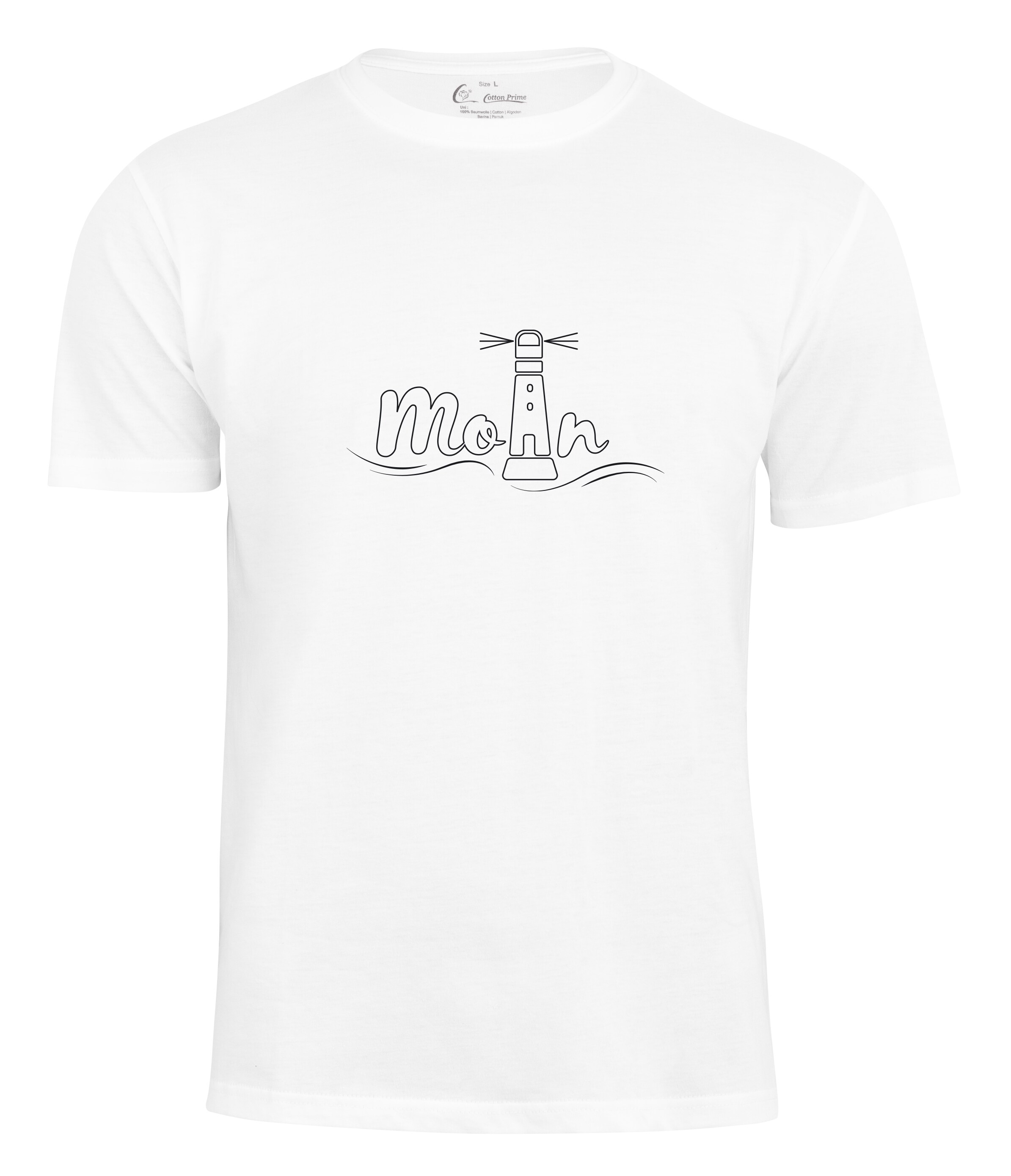 Cotton Prime® Leuchtturm T-Shirt - Moin