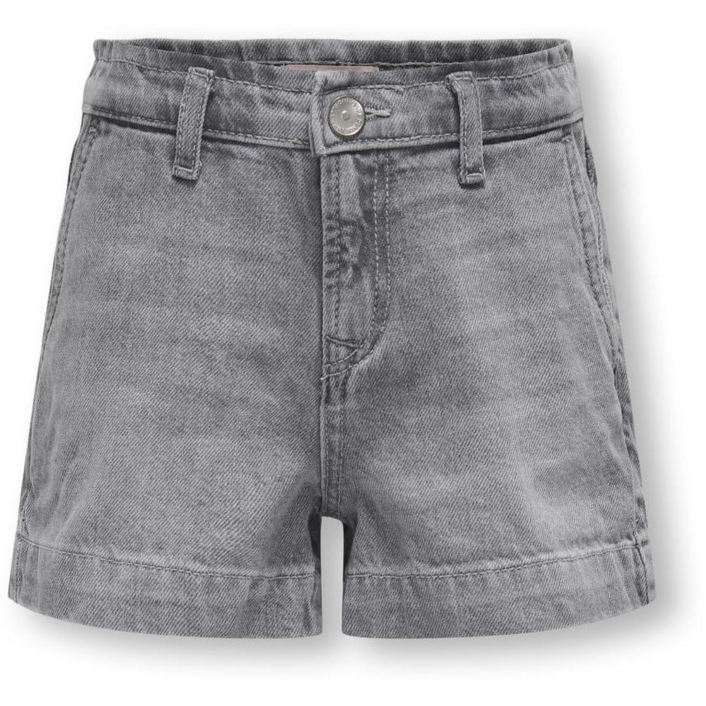 Køb kids ONLY Medium Grey Denim Comet Wide Shorts Denim Mat624 Noos