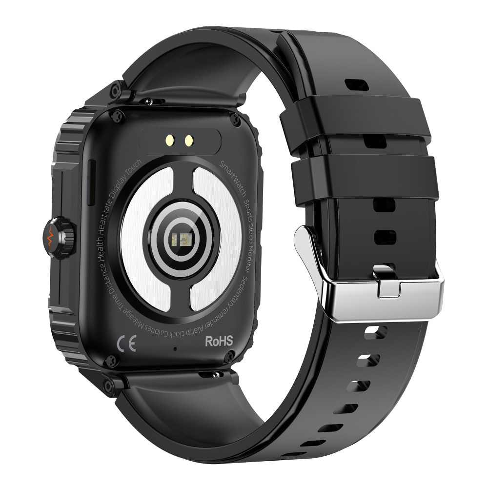 Fitness Tracker Smart Watch mit Herzfrequenz- / Körpertemperatur- / Blutdruckmessung   EKG Funktion und 1.92