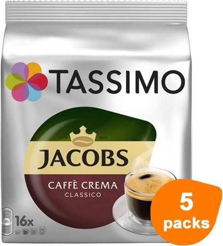 Tassimo - Caffè Crema Classico - Koffiecups - 5x 16 T-Discs