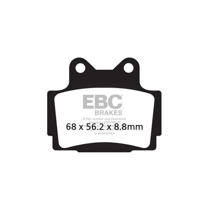 Plaquettes de freins EBC Sinter Métal Fritté avant/arrière (selon modèle)