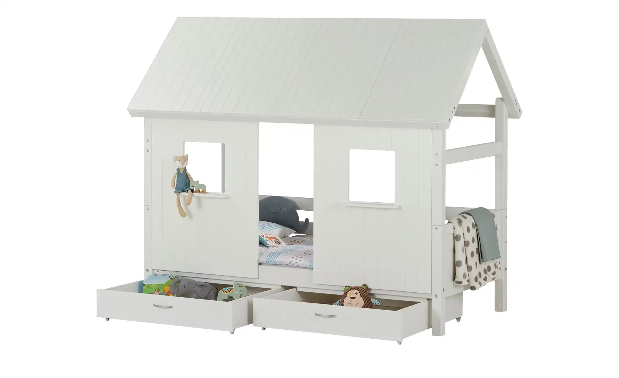 FLEXA Kojenbett mit Dachaufbau Hygge