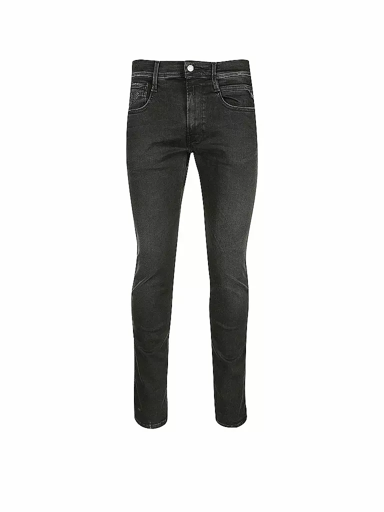 REPLAY Jeans Slim Fit ANBASS HYPERFLEX CLOUDS schwarz
