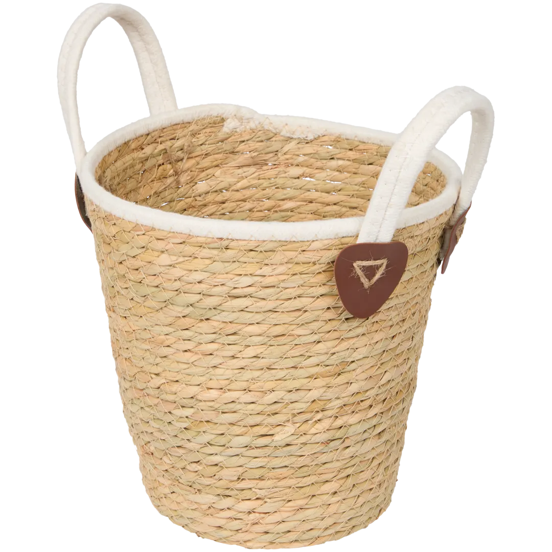 Zeegras mand met hengsels Ø 23 x 23 cm | diverse varianten