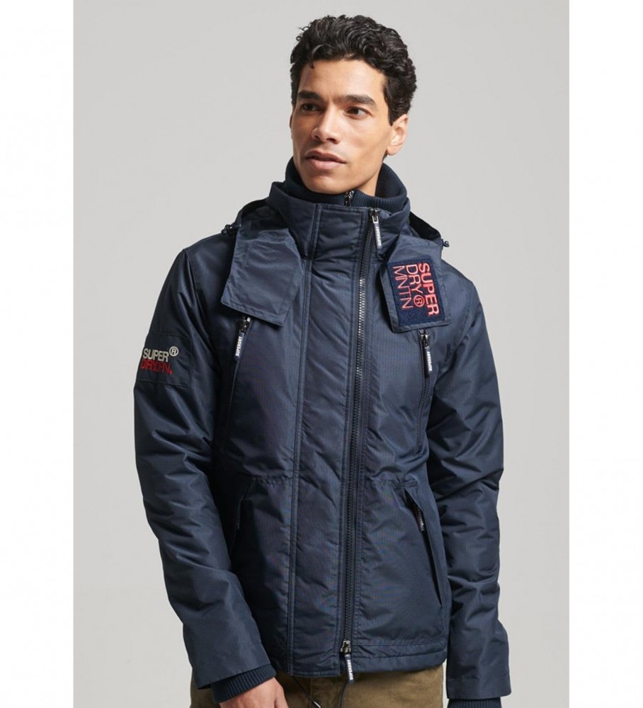 Jaqueta corta-vento Superdry Mountain Nordic, azul-marinho