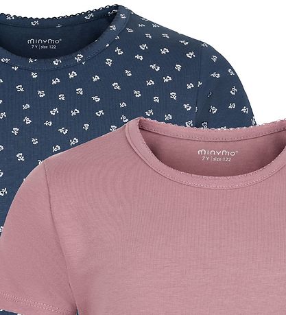 Minymo T-shirts - 2-pak - Mesa Rose