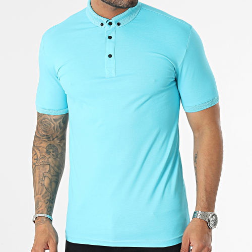 Polo Manches Courtes Turquoise