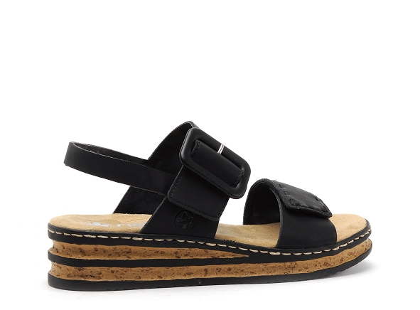 Rieker nu pieds plats femme 62950 noir