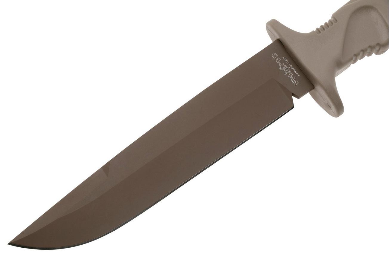 Fox Knives Taranis FX-0171115, N690Co Coyote Tan Idroglider, vaststaand mes