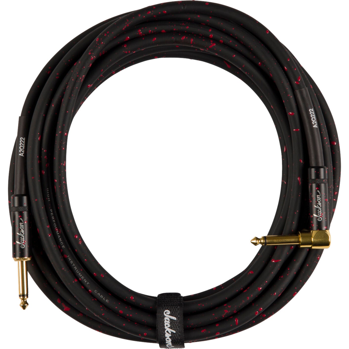 Jackson High Performance jack kabel zwart-rood recht-haaks 6.66 m