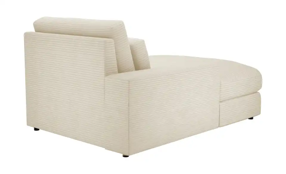 Element Branna Beige Cordstoff Ottomane links
