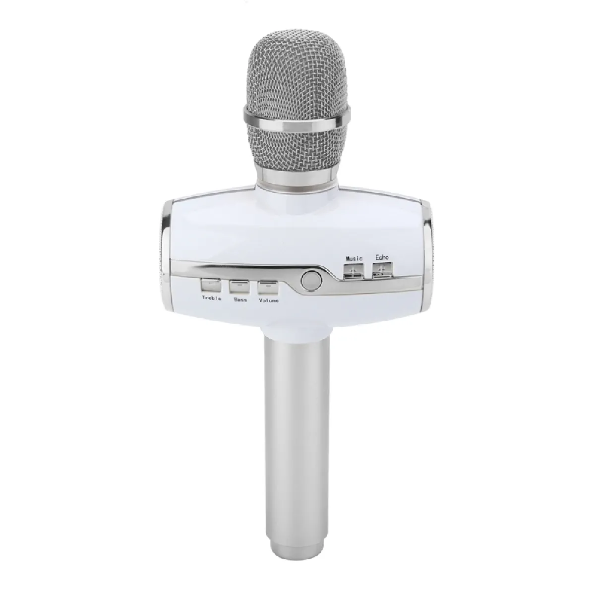 Wewoo Micro sans fil argent KTV Karaoke