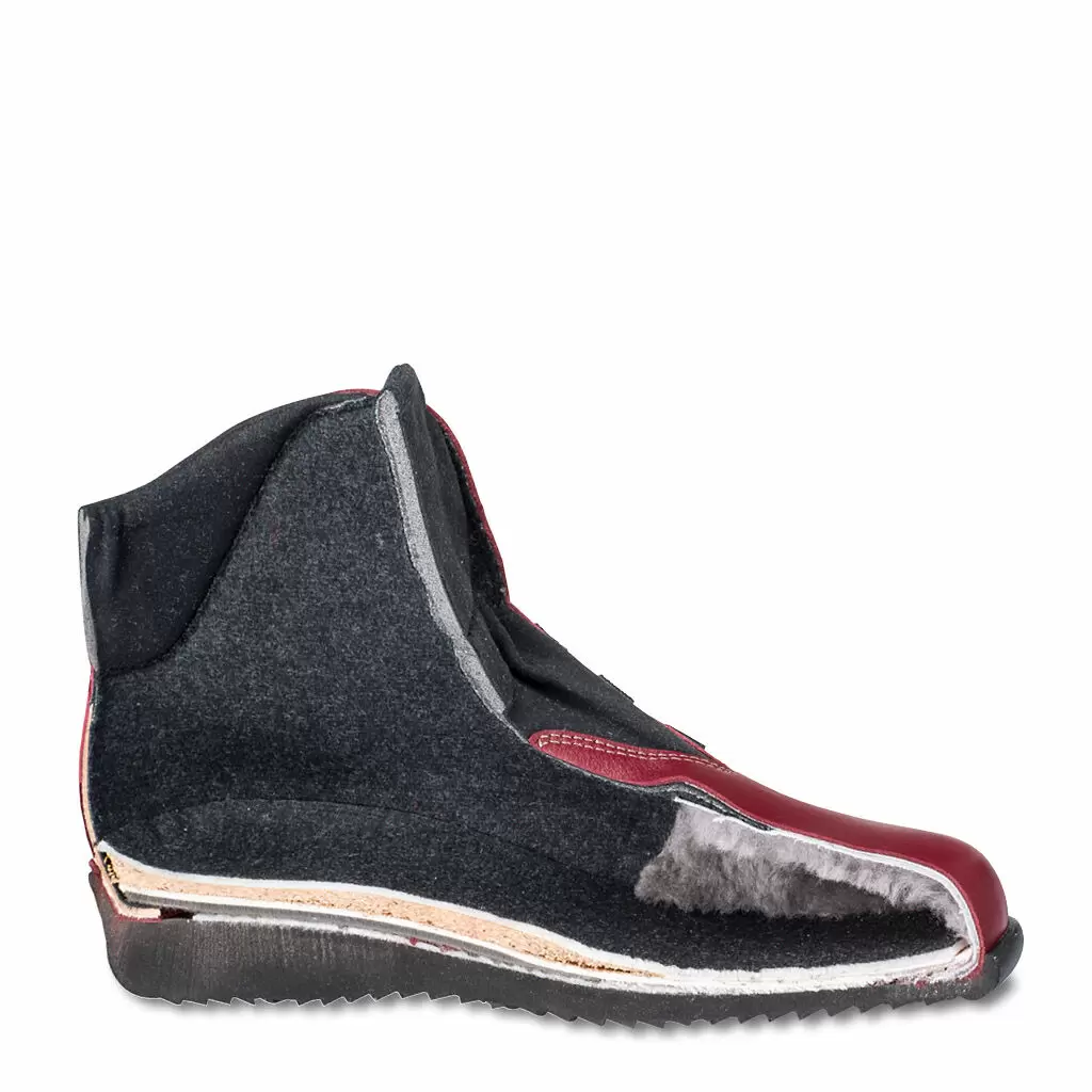 DAMEN - Halbstiefel CINDY aubergine