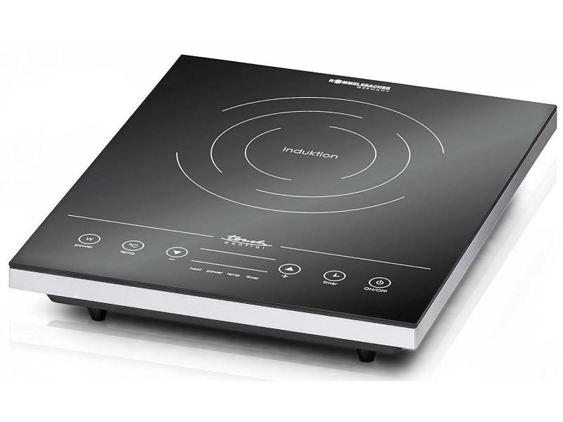 Rommelsbacher Induktionskochplatte 20.CT 2010/IN 2000 W Einzelkochtafel für alle Kochtöpfe/Pfannen mit eisenhaltigem Boden