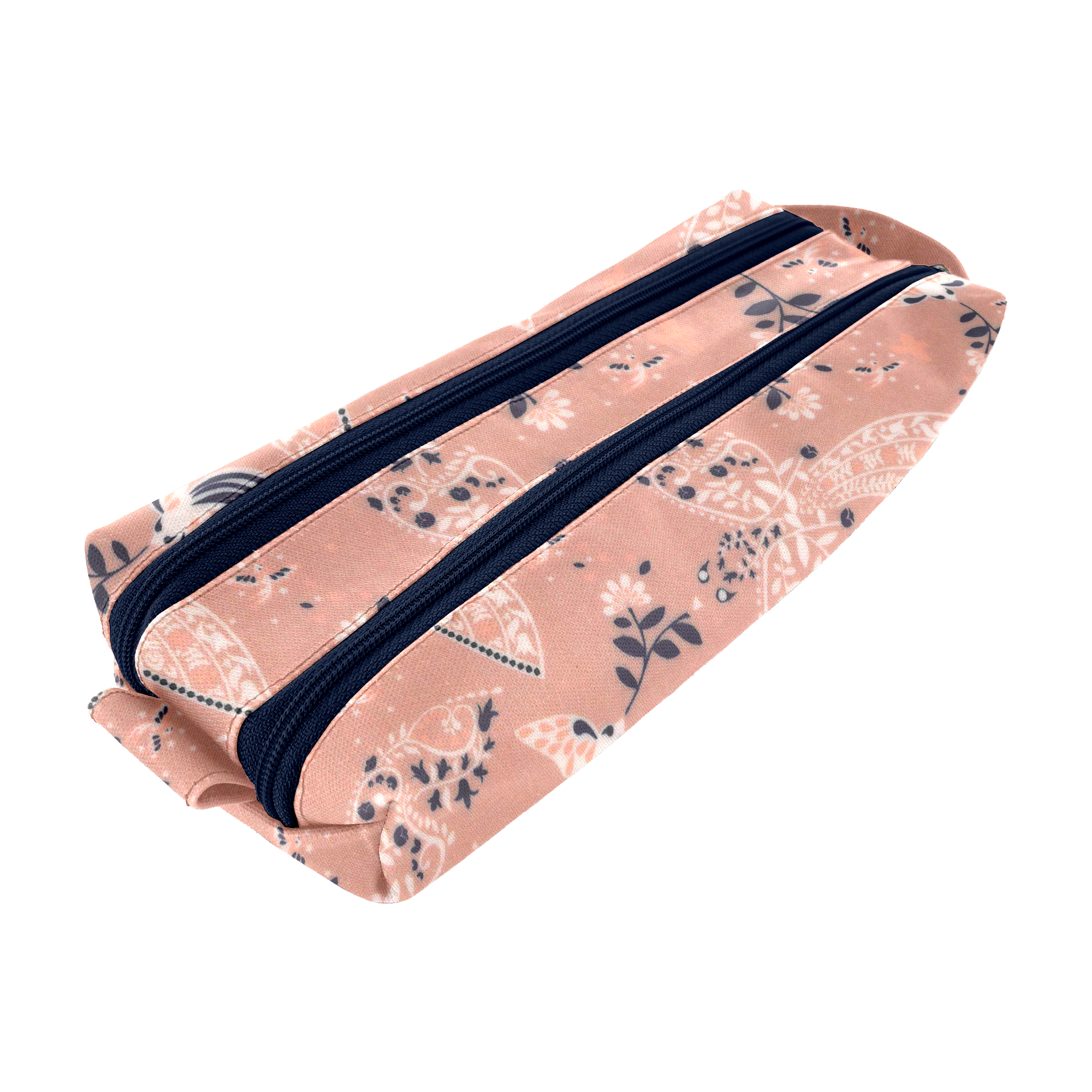Trousse Double Compartiment Oiseau Bandana