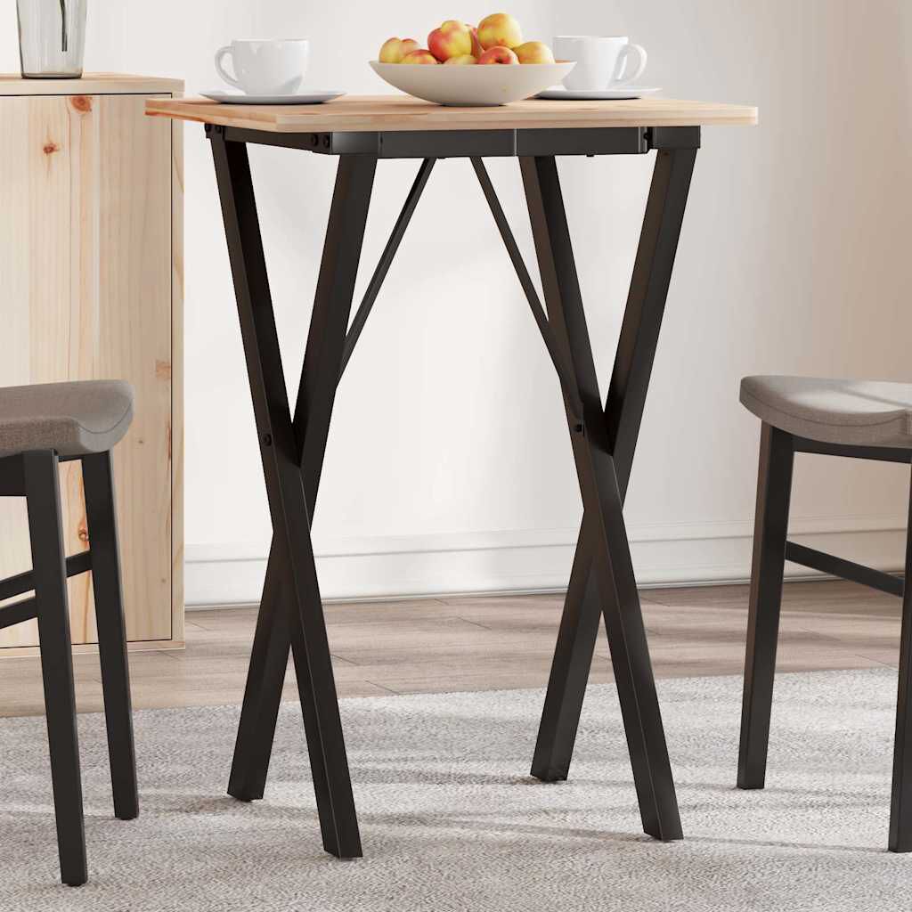 vidaXL X-vormige tafelpoten 40x40x73 cm staal