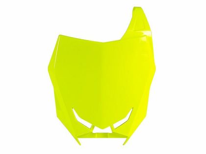 Plaque avant Racetech jaune fluo