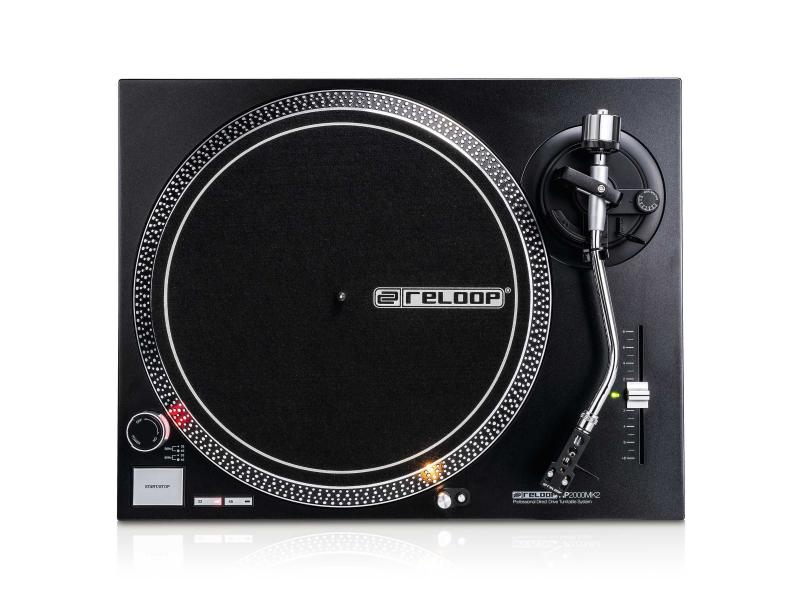 Reloop Plattenspieler RP-2000 MK2 Schwarz DJ-Plattenspieler mit quarzgesteuertem Direktantrieb