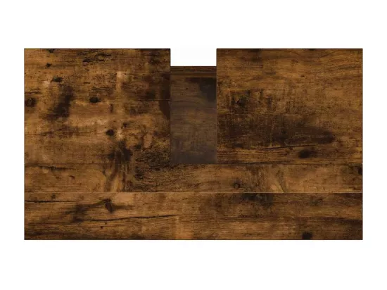 Armoire de bain chêne fumé 58x33x60 cm bois d'ingénierie