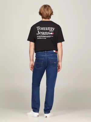 Calça jeans regular afunilada estilo pai