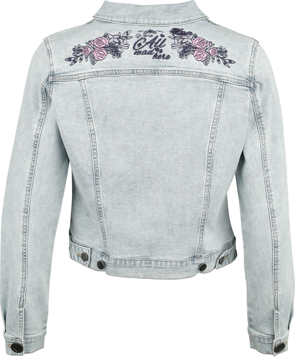 We're All Mad Here | Alice Au Pays Des Merveilles Veste en Jean