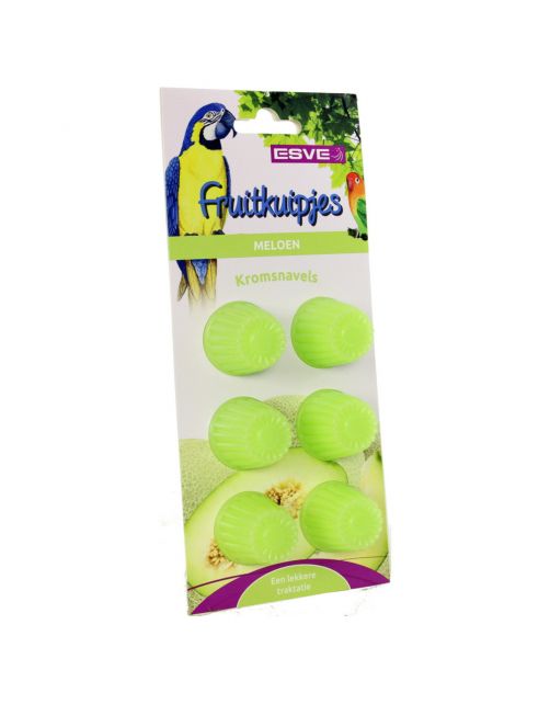 Esve Fruitkuipjes - Vogelsnack - Meloen 6 stuks