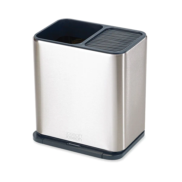 Pot à ustensiles et couteaux en inox Surface Joseph Joseph